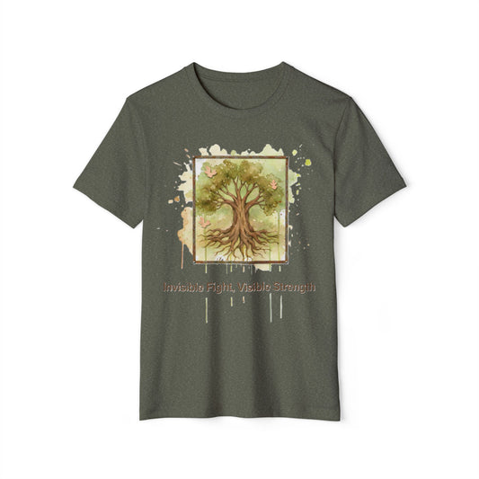 Invisible Fight, Visible Strength  Recycled/Organic Tee