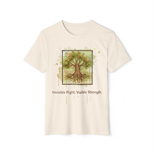 Invisible Fight, Visible Strength  Recycled/Organic Tee